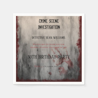 Misdaadplek onderzoek 50e verjaardag servet