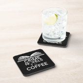 Misdaadromans en koffie bier onderzetter (Rechterzijde)