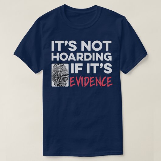 Misdaadscène onderzoeker forensisch wetenschapper  t-shirt (Design voorkant)