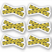 Misdaadscène Shows Podcasts Films Herinnering Plan Sticker (Voorkant)