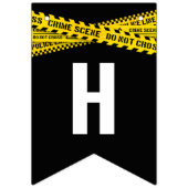 Misdaadscène Verjaardagsfeest met gele politieband Vlaggetjes (Tweede vlag)