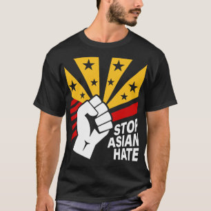 Misdaden Aziatische gemeenschap supporter Stop Azi T-shirt