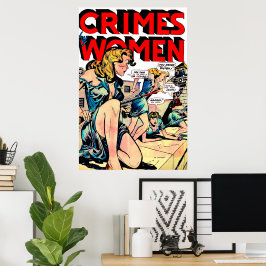 Misdaden Door Vrouwen Gevangenisuitbraak Vintage S Poster