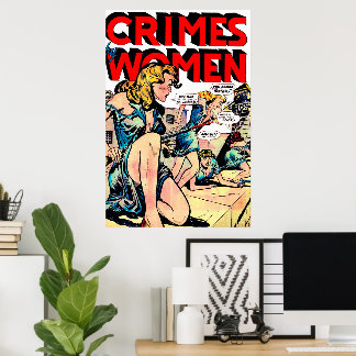 Misdaden Door Vrouwen Gevangenisuitbraak Vintage S Poster