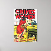 Misdaden door Women_Bonnie Parker komieken Canvas Afdruk (Voorkant)