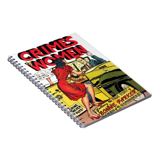 Misdaden door Women_Bonnie Parker  komieken Notitieboek (Rechterzijde)