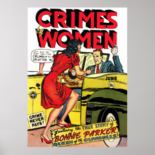Misdaden door Women_Bonnie Parker  komieken Poster