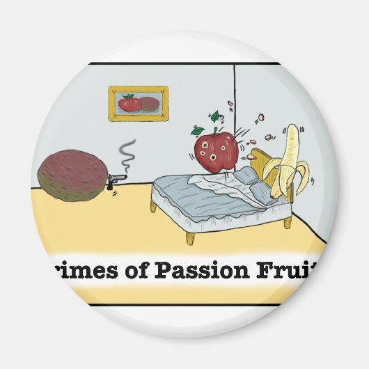 Misdaden van Passion Fruit Zazzle Magneet (Voorkant)