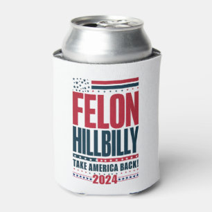 Misdadiger Hillbilly 2024 Trump Vance 2024 Verkiez Blikjeskoeler