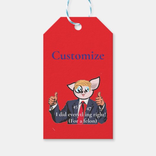 Misdadiger President Thunder_Cove Cadeaulabel (Voorkant)