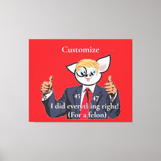Misdadiger President Thunder_Cove Canvas Afdruk (Voorkant)