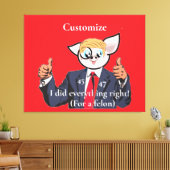 Misdadiger President Thunder_Cove Canvas Afdruk (Insitu (Woonkamer))
