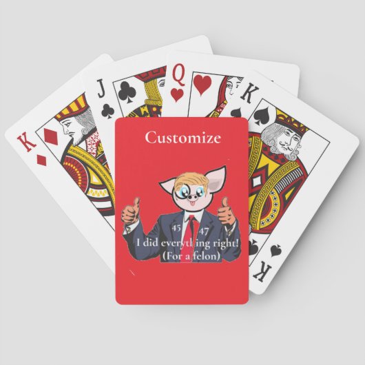 Misdadiger President Thunder_Cove Pokerkaarten (Achterkant)