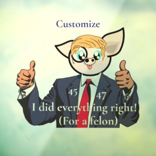 Misdadiger President Thunder_Cove Raamsticker (Vel 3)