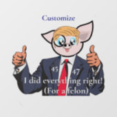 Misdadiger President Thunder_Cove Raamsticker (Vel)