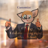 Misdadiger President Thunder_Cove Raamsticker (Vel 2)
