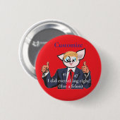 Misdadiger President Thunder_Cove Ronde Button 5,7 Cm (Voorkant /achterkant)