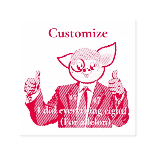 Misdadiger President Thunder_Cove Zelfinktende Stempel (Design)
