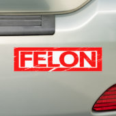 Misdadiger Stempel Bumpersticker (Op auto)