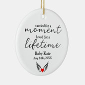 Misdrager Stillborn Angel Wings Baby Loss Gift Keramisch Ornament (Rechts)