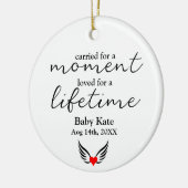 Misdrager Stillborn Angel Wings Baby Loss Gift Keramisch Ornament (Links)