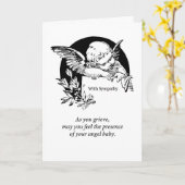 Misdrager Sympathie  Angel in Black White Kaart (Gele Bloem)