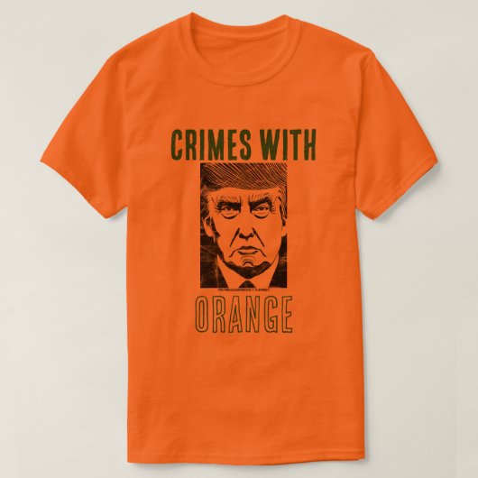 MISDRIJVEN MET ORANJE T-shirt (Design voorkant)