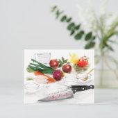 Mise en Place Food Keuken Koken Recept Kaart (Staand voorkant)