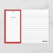 Mise en Place Food Keuken Koken Recept Kaart (Achterkant)