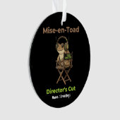 Mise-en-Toad Director’s Cut Cinema Pun Toad Art Ornament (voorkant)