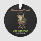 Mise-en-Toad Director’s Cut Cinema Pun Toad Art Ornament (voorkant)