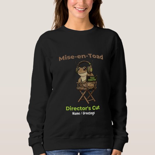 Mise-en-Toad Director's Cut Cinema Pun Toad Kunst Trui (Voorkant)