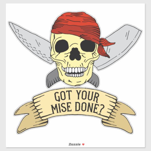 Mise Good to Go Head Chef to Apprentice Quote Sticker (Vel)