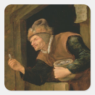 Miser Vierkante Sticker