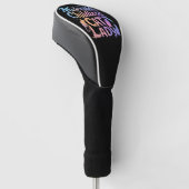 Miserable kinderloze kat dame golfheadcover (Schuin)