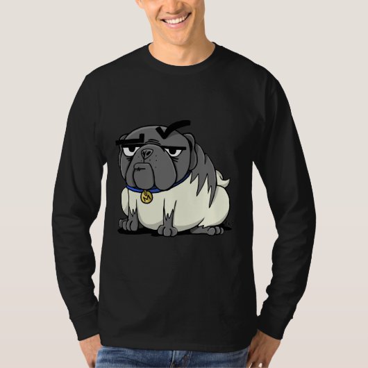 Miserable Mister Max the Pug Classic T-Shirt 876 (Voorkant)
