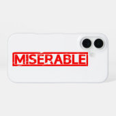 Miserbaar stempel iPhone 16 hoesje (Achterkant horizontaal)