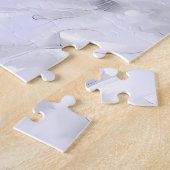 Miserly Ebenezer Scrooge Snowy Victoriaans Street Legpuzzel (Zijkant)