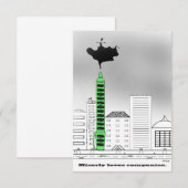 Miserly verliest bedrijven bedankkaart (Voorkant / Achterkant)