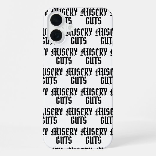 Misery Guts iPhone Hoesje (Achterkant)