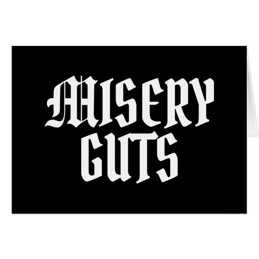 Misery Guts-Kaart (Voorkant Horizontaal)
