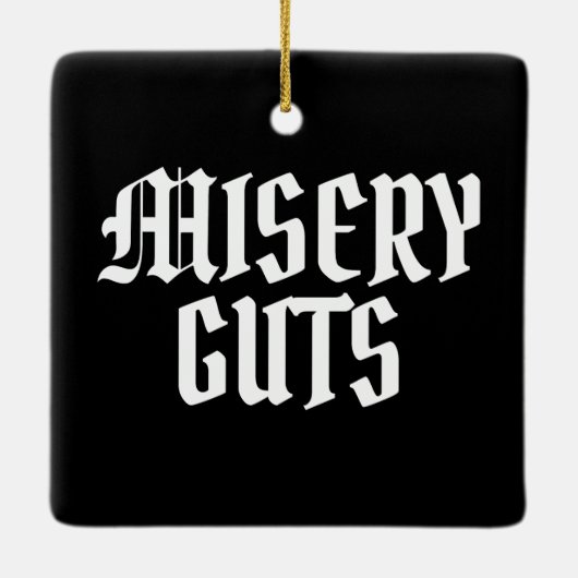 Misery Guts Keramisch Ornament (Achterkant)