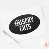Misery Guts Ovale Sticker (Envelop)