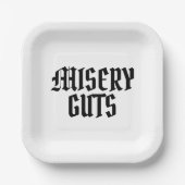 Misery Guts Papieren Bordje (Voorkant)