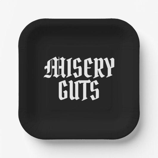 Misery Guts Papieren Bordje (Voorkant)