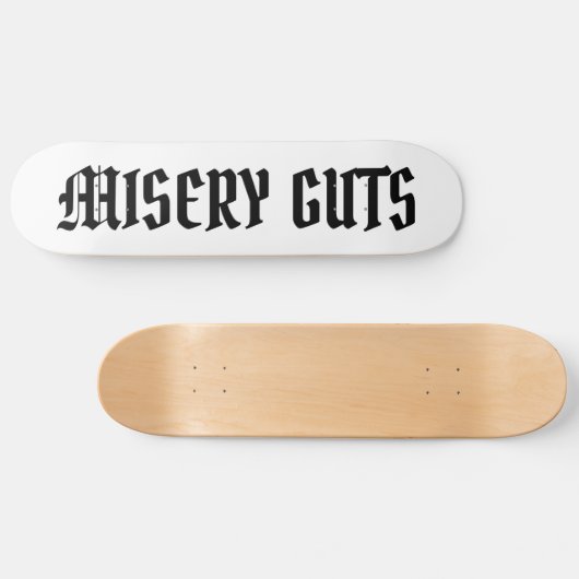 Misery Guts Persoonlijk Skateboard (Horizontaal)