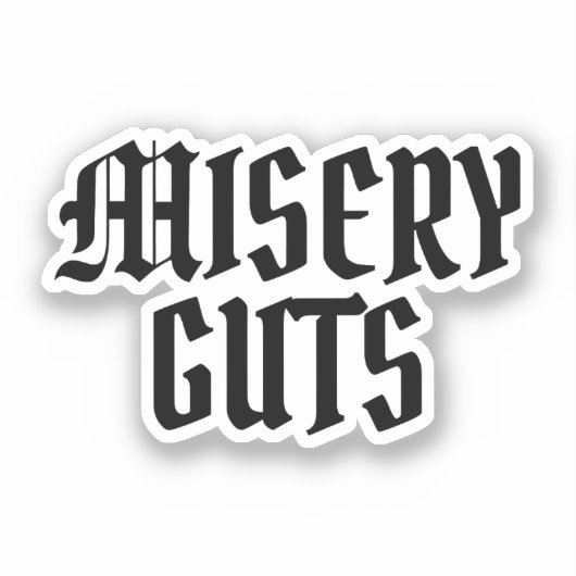 Misery Guts Sticker (Voorkant)