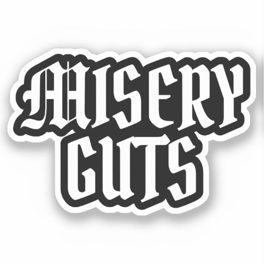 Misery Guts Sticker (Voorkant)
