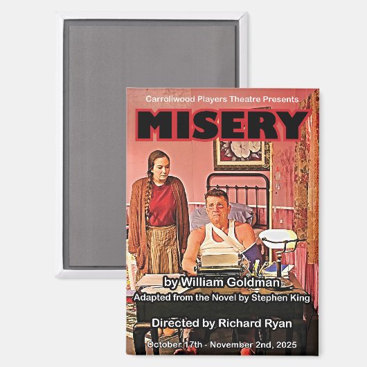 Misery Poster Magnet (Voorkant / Achterkant)