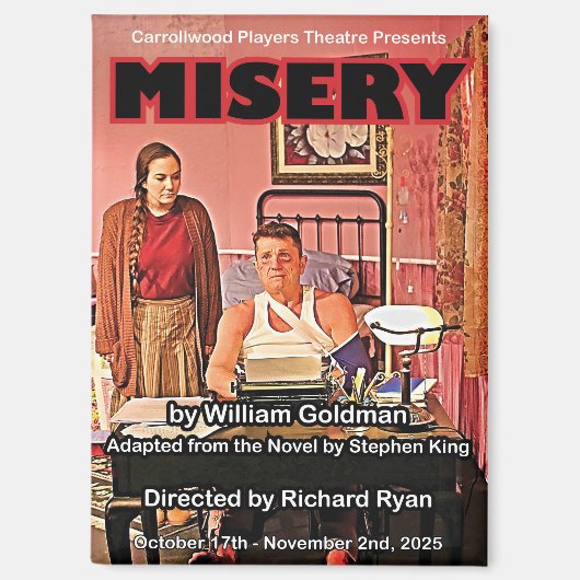 Misery Poster Magnet (Voorkant)